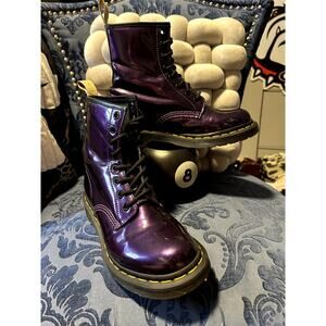 Dr Martens Purple Vegan Chrome size 7/EU 38